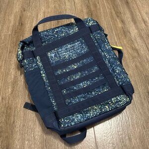 Under Armour Project Rock Gym Duffle Backpack Blue camouflage print